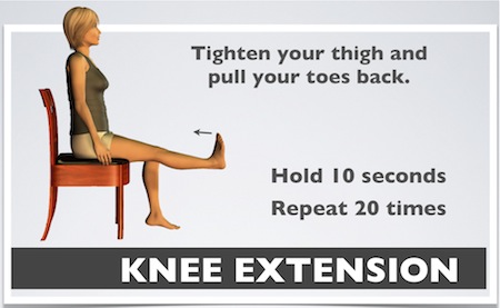 knee exercises - knee extension